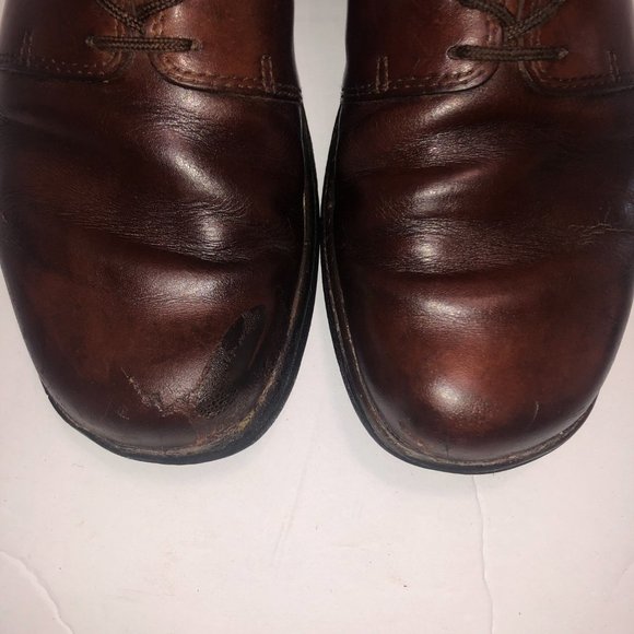 Ecco Comfort Men's Brown Lace-up Work Shoes Size EUR 39 US 6.5 - Picture 3 of 11